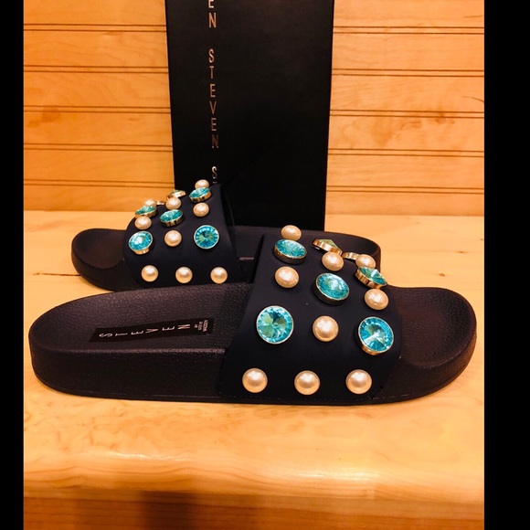 Steve Madden Embellished Slide-on Sandal - Picture 2 of 5